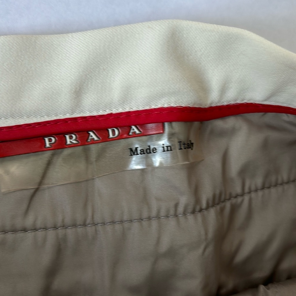 Prada pants with zippers on bottom and sides never worn